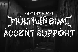 Night Scream font