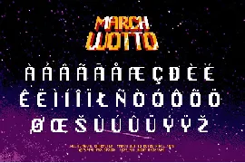 March Wotto font