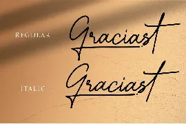 Graciast - Signature Font