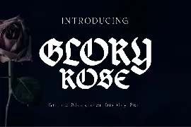 Glory Rose Gothic Font