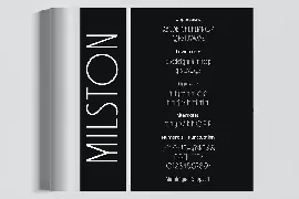 Milston - Classic Art Deco Condensed Sans Serif font