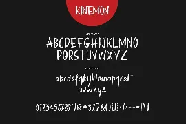 Kinemon Brush Font + Swash