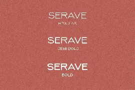 Serave - Soft Rounded Typeface font