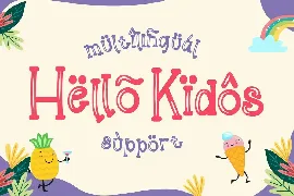 Helloo Kidos - Playful Display Font