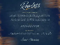 Rawless Brush Font