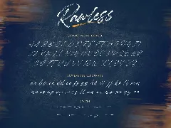 Rawless Brush Font