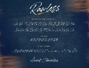 Rawless Brush Font