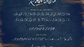 Rawless Brush Font