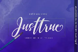 Justtrue font