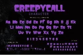 Creepycall font