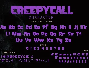 Creepycall font