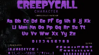 Creepycall font