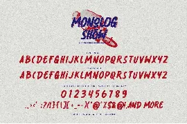 Monolog Show - All Caps Display Font