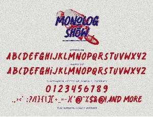 Monolog Show - All Caps Display Font