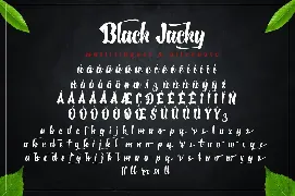 Black Jacky - Bold Script Font