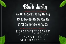 Black Jacky - Bold Script Font