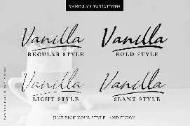 Vanilla - Modern Calligraphy Font