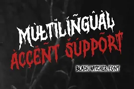 Black Witcher font