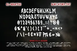 Black Witcher font