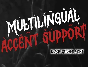 Black Witcher font