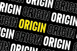 Origin - Bold Retro Sans Serif font