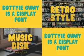 DOTTYIE GUMY - Retro Bubble Font