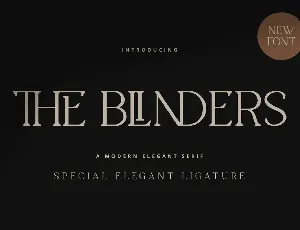 The Blinders - Elegant Serif Font