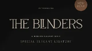 The Blinders - Elegant Serif Font