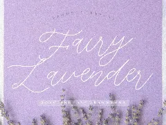 Fairy Lavender Monoline Font