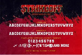 Strikeoff -  Rough Display Font