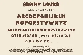 Bunny Lover - Easter Display Font