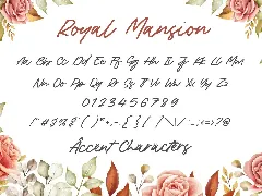 Royal Mansion Calligraphy Font