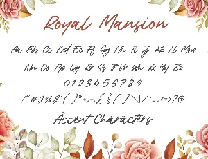 Royal Mansion Calligraphy Font