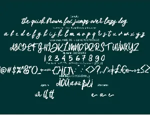 Ellose Bold script font