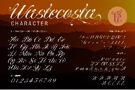 Wastecosta font