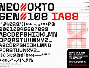 Neo-Oxtogen 108 Font