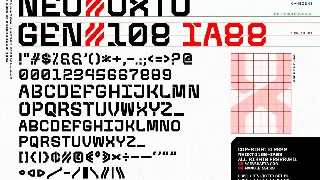 Neo-Oxtogen 108 Font