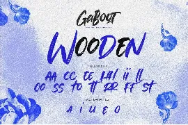 Gaboot - Authentic Brush font