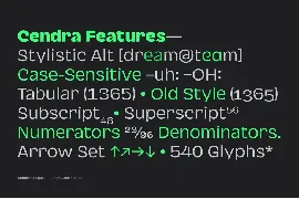 Cendra font