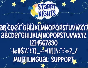 Starry Nights font