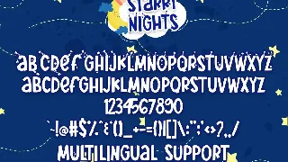 Starry Nights font