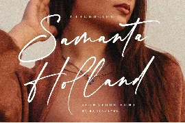 Samanta Holland Modern Signature Font