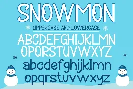 Snowmon - Christmas Display Font