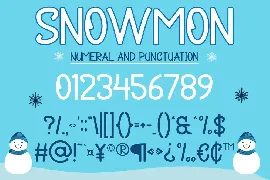 Snowmon - Christmas Display Font