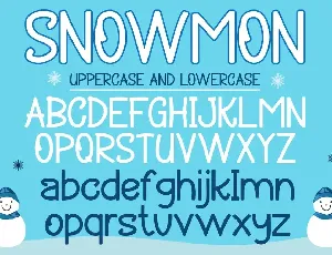 Snowmon - Christmas Display Font