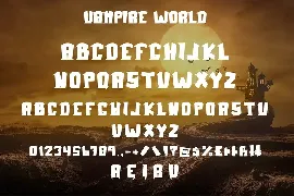 Vampire World - Halloween Display Font