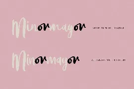 Minormayor Handwritten Font