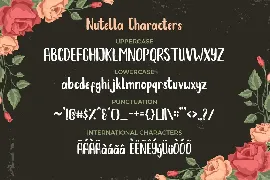 Nutella font