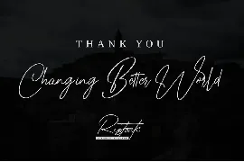 Ristock - Stylish Signature Script font