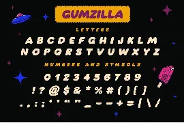 Gumzilla Font Plus Graphic Pack